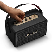 Load image into Gallery viewer, Marshall Kilburn III Portable Bluetooth Speaker with 50+ Hours of Portable Playtime, (360° Sound), Dust & Water-Resistant (IP54) – Black & Brass."