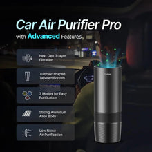 Load image into Gallery viewer, "Qubo Car Air Purifier Pro from Hero Group | 3-Layer Filtration | Negative Ion Technology | Pre-filter, HEPA13 & Activated Carbon Filter | Removes PM 2.5 & PM 10 | Black"