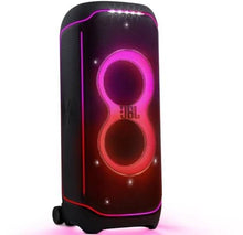 Load image into Gallery viewer, JBL Partybox Ultimate, Dynamic Lightshow, Party pad, Dual Mic with Guitar Inputs 1100 W Bluetooth Party Speaker (Black, Stereo Channel)
