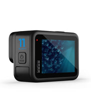 Load image into Gallery viewer, GoPro HERO11 Waterproof Action Camera with Front & Rear LCD Screens, 5.3K60 Ultra HD Video, HyperSmooth 5.0,1080p Live Streaming with Enduro Battery (1-Yr International + 1-Yr India Warranty), Black