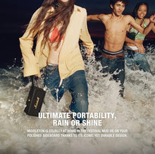 Load image into Gallery viewer, Marshall Middleton Portable Bluetooth Speaker with 20+ Hours of Portable Playtime, 360° Sound, Dust & Waterproof (IP67) - Black & Brass.