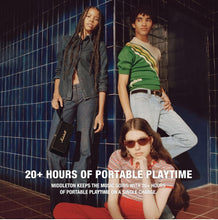 Load image into Gallery viewer, Marshall Middleton Portable Bluetooth Speaker with 20+ Hours of Portable Playtime, 360° Sound, Dust & Waterproof (IP67) - Black & Brass.