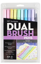 Load image into Gallery viewer, Tombow Dual Brush Pen Art Markers 10-Pack, Pastel