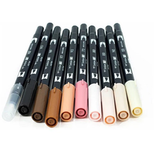 Load image into Gallery viewer, Tombow Dual Brush Pen Set, 10-Pack, Portrait Colors (56170)