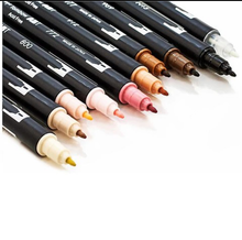 Load image into Gallery viewer, Tombow Dual Brush Pen Set, 10-Pack, Portrait Colors (56170)