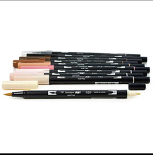 Load image into Gallery viewer, Tombow Dual Brush Pen Set, 10-Pack, Portrait Colors (56170)