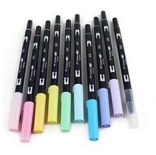 Load image into Gallery viewer, Tombow Dual Brush Pen Art Markers 10-Pack, Pastel