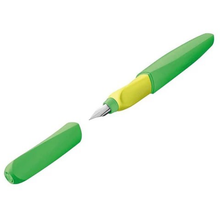 Load image into Gallery viewer, Pelikan Twist Fountain Pen P457/B Neon Green +2 Ink Cartridges