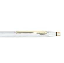Load image into Gallery viewer, Cross 3302 Classic Century Medalist Ballpoint Pen – Chrome With Gold Trims