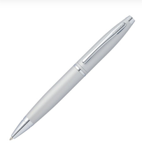 Load image into Gallery viewer, Cross Gift Set Calais Satin Chrome Ballpoint Pen With Midnight Blue Medium Class