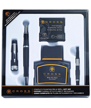 Load image into Gallery viewer, Cross Bailey Black Lacquer Fountain Pen w/Chrome Appointments Gift Set - Medium