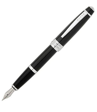 Load image into Gallery viewer, Cross Bailey Black Lacquer Fountain Pen w/Chrome Appointments Gift Set - Medium