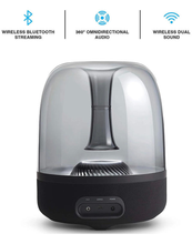 Load image into Gallery viewer, Harman Kardon Aura Studio 2 Wireless Speaker with Ambient Lighting (Black)