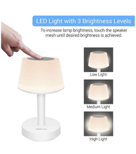 Load image into Gallery viewer, Portronics iLUMI, a Portable LED Lamp with Bluetooth Speaker, Color Changing LED