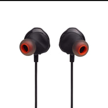 Load image into Gallery viewer, JBL Quantum 50 Wired in-Ear Gaming Headphone with Twistlock Technology, Inline Voice Focus Microphone and Master Volume Slider (Black)