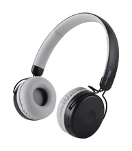 Load image into Gallery viewer, Portronics Muffs M POR-1073 Wireless Bluetooth 5.0 Stereo On-Ear Headphones with Immersive Stereo Sound, Hands Free Mic & AUX Port (Grey)