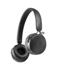 Load image into Gallery viewer, Portronics Muffs M POR-317 Wireless Bluetooth 5.0 Stereo On-Ear Headphones with Immersive Stereo Sound, Hands Free Mic & AUX Port (Black)