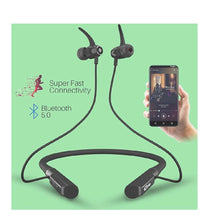 Load image into Gallery viewer, Portronics Harmonics 300 POR-1181 Stereo Wireless Bluetooth 5.0 Sports Headset with High Bass (Black)