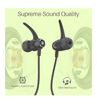 Load image into Gallery viewer, Portronics Harmonics 300 POR-1181 Stereo Wireless Bluetooth 5.0 Sports Headset with High Bass (Black)