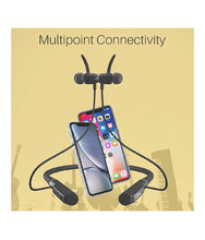 Load image into Gallery viewer, Portronics Harmonics 300 POR-1181 Stereo Wireless Bluetooth 5.0 Sports Headset with High Bass (Black)