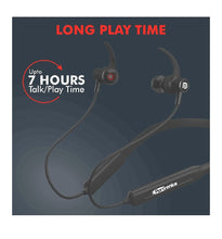 Load image into Gallery viewer, Portronics Harmonics 216 HD POR-279 Stereo Wireless Bluetooth 5.0 Sports Headset with High Bass, Powerful Audio Drivers and Noise Reduction for All Android & iOS Devices (Black