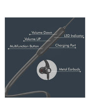 Load image into Gallery viewer, Portronics Harmonics 216 HD POR-279 Stereo Wireless Bluetooth 5.0 Sports Headset with High Bass, Powerful Audio Drivers and Noise Reduction for All Android & iOS Devices (Black