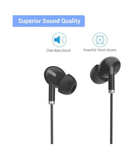 Load image into Gallery viewer, Portronics Conch Delta POR-1155 in-Ear Wired Earphone(Black)