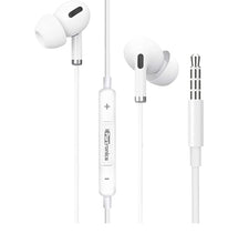 Load image into Gallery viewer, Portronics Conch Delta POR-1146 in-Ear Wired Earphone, 1.2m Tangle Free Cable, in-Line Mic, Noise Reduction, 3.5mm Aux Port and High Bass, for All Android & iOS Devices(White)