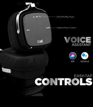 Load image into Gallery viewer, boAt Rockerz 600 Bluetooth Headphone with Luxurious Sound, Plush Earcushions, Foldable Ergonomic Design and Up to 20H Playtime (Black)