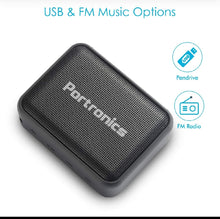 Load image into Gallery viewer, Portronics Dynamo POR-394 5W Bluetooth 5.0 Portable Stereo Speaker with TWS, USB Music & FM Music and Clear Bass Sound, 2000mAh Battery (Black)