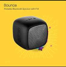 Load image into Gallery viewer, Portronics Bounce POR-939 Portable Wireless Bluetooth Speaker with FM & USB Music (Black)