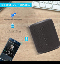 Load image into Gallery viewer, Portronics SoundDrum Plus a 15W POR-1040 Bluetooth 5.0 Portable Stereo Speaker Comes with Boosted Bass, Equaliser Function, in-Built Mic, 3.5mm Aux in-Port, Pendrive and 2500mAh Battery, Black