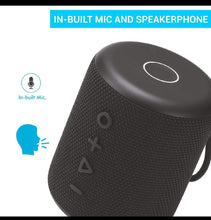 Load image into Gallery viewer, Portronics SoundDrum Plus a 15W POR-1040 Bluetooth 5.0 Portable Stereo Speaker Comes with Boosted Bass, Equaliser Function, in-Built Mic, 3.5mm Aux in-Port, Pendrive and 2500mAh Battery, Black