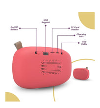 Load image into Gallery viewer, Corseca Sushi 10W Wireless Portable Bluetooth Speaker with FM Radio HD Sound and Deep Bass with Built-in Mic SD Card and Aux