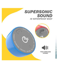 Load image into Gallery viewer, Corseca Aquaboom IP67 Waterproof Stereo TWS Bluetooth Wireless Speaker (Blue)