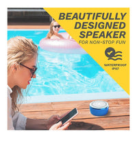 Load image into Gallery viewer, Corseca Aquaboom IP67 Waterproof Stereo TWS Bluetooth Wireless Speaker (Blue)