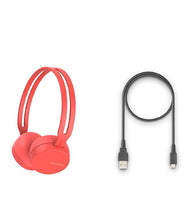 Load image into Gallery viewer, Sony WH-CH400 Wireless Headphones (Red)