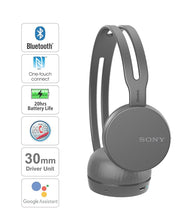 Load image into Gallery viewer, Sony WH-CH400 Wireless Headphones (Black)