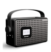 Load image into Gallery viewer, Corseca Black Boy 3 Premium Wireless Bluetooth Speaker with FM Radio Customizable Alarm AUX and USB Port (Black)