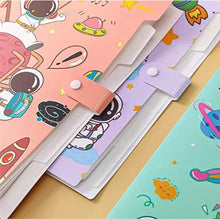 Load image into Gallery viewer, Space Folder for | Zip Folder for Kids | Cartoon Big Folder for Kids Girls Return Gifts Birthday Party