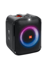 Load image into Gallery viewer, JBL PartyBox Encore Essential Bluetooth Party Speaker with Dynamic Music Synced Strobe Lightshow,Powerbank,JBL Pro Sound,IPX4 Splashproof,JBL PartyBox App,USB and Mic Input(100 Watt RMS, Black)