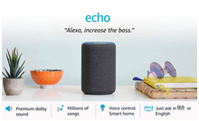 Load image into Gallery viewer, Amazon Echo (3rd Gen) – Improved sound, powered by Dolby (Black)