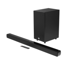 Load image into Gallery viewer, JBL Cinema SB190 380W Bluetooth Soundbar with Remote (Dolby Atmos, 2.1 Channel, Black)