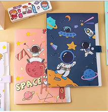 Load image into Gallery viewer, Space Folder for | Zip Folder for Kids | Cartoon Big Folder for Kids Girls Return Gifts Birthday Party