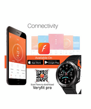 Load image into Gallery viewer, Portronics YOGG Kronos Alpha Smart Watch with Fitness Tracker, Heart Rate Monitor, Call & SNS Reminders, 12 Sports Modes, 5ATM Waterproof & Dust Resistant (Black)
