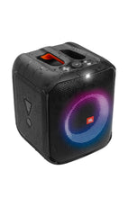 Load image into Gallery viewer, JBL PartyBox Encore Essential Bluetooth Party Speaker with Dynamic Music Synced Strobe Lightshow,Powerbank,JBL Pro Sound,IPX4 Splashproof,JBL PartyBox App,USB and Mic Input(100 Watt RMS, Black)