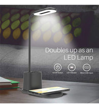 Load image into Gallery viewer, Portronics Brillo II Lamp with Wireless Charging (Black)