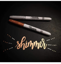 Load image into Gallery viewer, Sharpie Permanent Markers, Fine Tip, Assorted Metallic Colours, Pack of 3