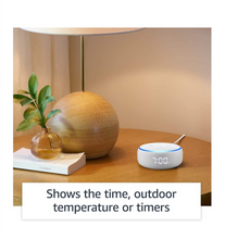 Load image into Gallery viewer, Echo Dot (3rd Gen) with clock - New and improved smart speaker with Alexa and LED display (White)