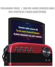 Load image into Gallery viewer, Saregama Carvaan Karaoke - Portable Music Player with 5000 Pre-Loaded Songs, FM/BT/AUX (Metallic Red)